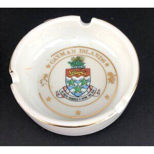 Foster Brothers Vintage Cayman Islands Tourist Souvenir Ceramic Ashtray